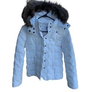 Gap Women’s XS Coat Faux Fur Hood